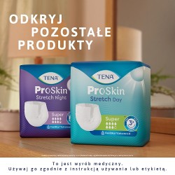 Zdjęcie produktu - #9 Tena ProSkin Stretch Day Pieluchomajtki elastyczne Super L, 30 szt.
