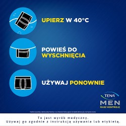Zdjęcie produktu - #7 Tena Men Protective Boxer Wielorazowe bokserki ochronne dla mężczyzn L, 1 szt.