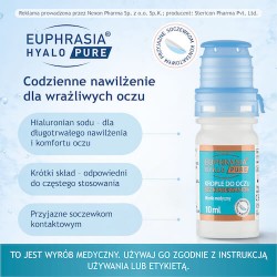 Zdjęcie produktu - #2 Euphrasia Hyalo Pure Krople do oczu, 10 ml