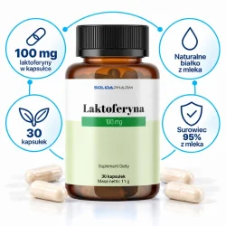 Miniaturka artykułu - #0 Solida Pharm Laktoferyna 100 mg, 30 kaps.