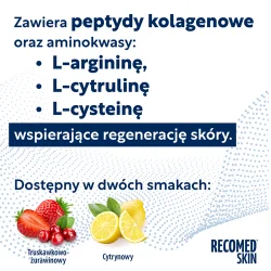 Miniaturka artykułu - #0 RecoMed Skin smak truskawkowo - żurawinowy, 10 sasz. x 25 g - dla os&oacute;b z odleżynami i ranami