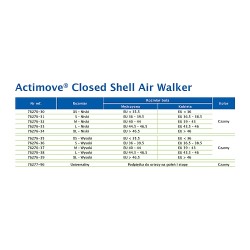 Zdjęcie produktu - #1 Actimove Professional Line Closed Shell Air Walker Orteza na goleń i stopę wysoka czarna XL