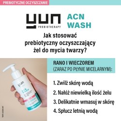 Zdjęcie produktu - #2 YUN ACN WASH Prebiotyczny oczyszczający żel do mycia twarzy, 150 ml