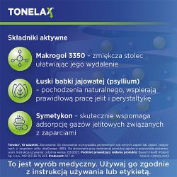 Zdjęcie produktu - #2 Tonelax, 10 sasz. - do stosowania przy zaparciach i wzdęciach