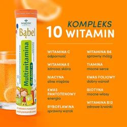 Miniaturka artykułu - #1 Bąbel Multiwitamina dla dzieci, 20 tabl. musujących