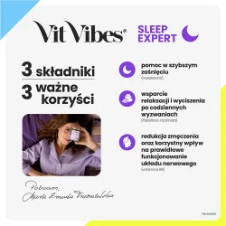 Miniaturka artykułu - #1 Vit Vibes Sleep Expert żelki o smaku jagodowym z nutą lawendy, 60 szt.