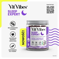 #5 – Vit Vibes Sleep Expert żelki o smaku jagodowym z nutą lawendy, 60 szt.