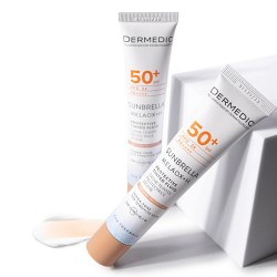 Zdjęcie produktu - #0 Dermedic Sunbrella Tonujący lekki krem ochronny do twarzy SPF 50+ do sk&oacute;ry wrażliwej, 40 ml