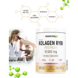 Zdjęcie produktu - #0 Essensey Kolagen Rybi Premium 10000 mg smak truskawka z nutą wanilii, 321 g