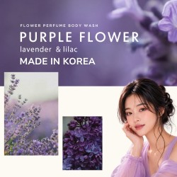 Zdjęcie produktu - #0 Aekyung Showermate Purple Flower Perfumowany żel pod prysznic, 1,2 l