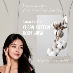 Zdjęcie produktu - #0 Aekyung Showermate Natural Clean Cotton Żel pod prysznic, 1,2 l