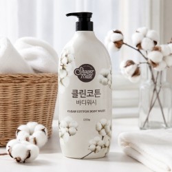 Zdjęcie produktu - #3 Aekyung Showermate Natural Clean Cotton Żel pod prysznic, 1,2 l