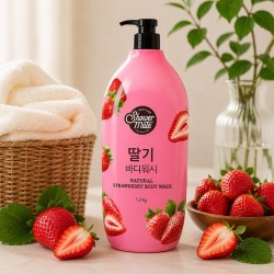 Zdjęcie produktu - #3 Aekyung Showermate Natural Strawberry Żel pod prysznic, 1,2 l