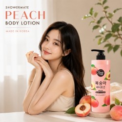 Zdjęcie produktu - #0 Aekyung Showermate Peach Balsam do ciała o zapachu brzoskwini, 500 ml