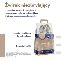 #2 – Animax Pets Pellet 4 mm Żwirek niezbrylający dla gryzoni, 7 l