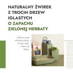 Miniaturka artykułu - #1 AnimaxKot Żwirek zbrylający o zapachu zielonej herbaty, 7 l