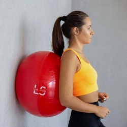 Zdjęcie produktu - #0 Line Sport Piłka gimnastyczna do ćwiczeń z pompką 55 cm czerwona