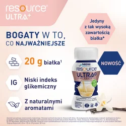 Miniaturka artykułu - #0 Resource Ultra+ smak waniliowy, 4 x 125 ml