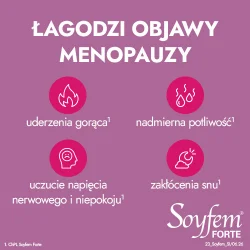 Miniaturka artykułu - #0 SOYFEM FORTE - 30 tabletek, Lek na menopauzę