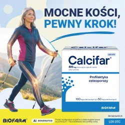 Miniaturka artykułu - #1 Calcifar, 100 kapsułek - profilaktyka osteoporozy