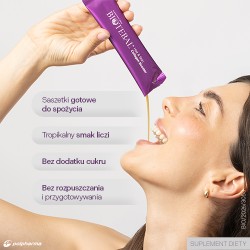 #4 – Zestaw Biotebal Hair & Skin Collagen Booster o smaku liczi, 2 x 30 sasz.
