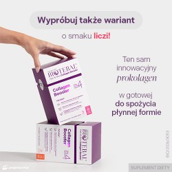 #6 – Zestaw Biotebal Hair & Skin Collagen Booster o smaku brzoskwiniowym, 2 x 30 sasz.
