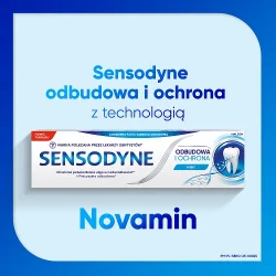Miniaturka artykułu - #0 Sensodyne Odbudowa i Ochrona Pasta z fluorem do nadwrażliwych zęb&oacute;w, 75 ml