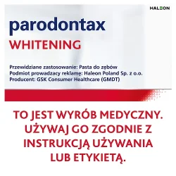 #5 – Parodontax Whitening Pasta do zęb&oacute;w wybielająca na krwawiące dziąsła, 75 ml