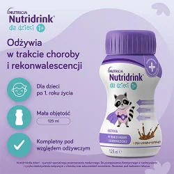 Miniaturka artykułu - #0 Nutridrink dla dzieci smak czekoladowo karmelowy, 4 x 125 ml