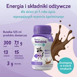 Miniaturka artykułu - #1 Nutridrink dla dzieci smak czekoladowo karmelowy, 4 x 125 ml