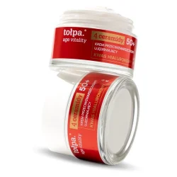 Miniaturka artykułu - #0 Tołpa Age Vitality 4 Ceramidy Krem do twarzy przeciwzmarszczkowy, ujędrniający 50+, 50 ml