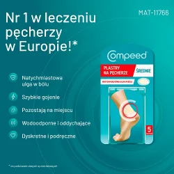 Miniaturka artykułu - #1 Compeed Plastry na pęcherze średnie, 5 szt.