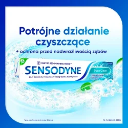 Miniaturka artykułu - #1 Sensodyne Deep Clean Pasta do nadwrażliwych zęb&oacute;w z fluorem, 75 ml