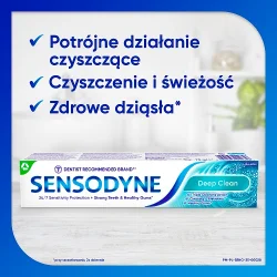 #3 – Sensodyne Deep Clean Pasta do nadwrażliwych zęb&oacute;w z fluorem, 75 ml