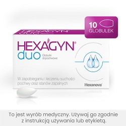 Zdjęcie produktu - #4 HEXAGYN DUO - 10 globulek dopochwowych