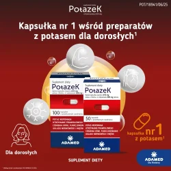 Miniaturka artykułu - #1 POTAZEK+ chlorek potasu  - 50 kapsułek