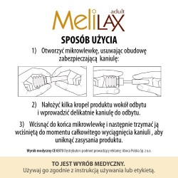 Zdjęcie produktu - #3 Melilax Mikrowlewka doodbytnicza z Promelaxin dla dorosłych, 60 g - leczenie zaparć