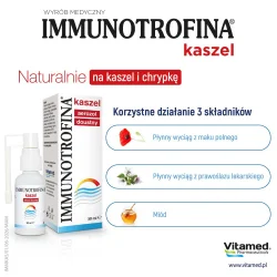 Miniaturka artykułu - #1 IMMUNOTROFINA KASZEL aerozol doustny, 30ml