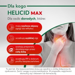 Zdjęcie produktu - #2 Helicid Max omeprazol 20mg, Lek na zgagę - 14 kapsułek