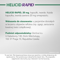 Zdjęcie produktu - #6 Helicid Max omeprazol 20mg, Lek na zgagę - 14 kapsułek