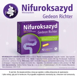#3 – Nifuroksazyd Gedeon Richter 200 mg - 12 kapsułek