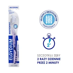 Miniaturka artykułu - #1 ELGYDIUM WHITENING MICROBALL Szczoteczka do zęb&oacute;w ŚREDNIA (medium) - 1 sztuka