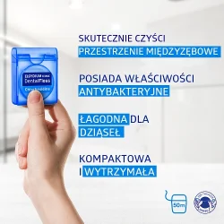 Miniaturka artykułu - #0 ELGYDIUM CLINIC DentalFloss - nić dentystyczna z chlorheksydyną, 50m
