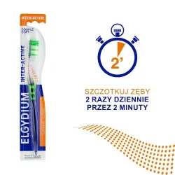 Miniaturka artykułu - #1 ELGYDIUM INTER-ACTIVE Medium Średnia Szczoteczka do zęb&oacute;w, 1 sztuka