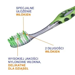 Miniaturka artykułu - #0 ELGYDIUM INTER-ACTIVE Medium Średnia Szczoteczka do zęb&oacute;w, 1 sztuka