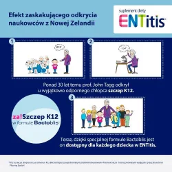Miniaturka artykułu - #1 ENTitis do ssania truskawkowy - zmniejsza ryzyko infekcji ucha, nosa i gardła - 30 pastylek