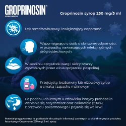 Miniaturka artykułu - #1 Groprinosin syrop 250 mg/5 ml - 150 ml