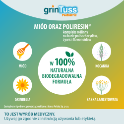 Zdjęcie produktu - #2 GrinTuss Pediatric Syrop - 128 g - syrop dla dzieci na kaszel suchy i mokry