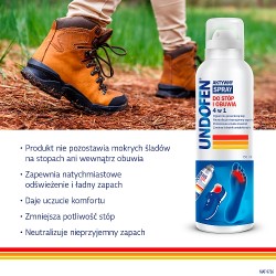 Zdjęcie produktu - #0 Undofen Aktywny Spray do st&oacute;p i obuwia 4w1, 150 ml