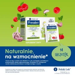 Miniaturka artykułu - #1 Prenalen - preparat wspomagający układ odpornościowy dla kobiet w ciąży i kobiet karmiących podczas przeziębienia, 14 saszetek